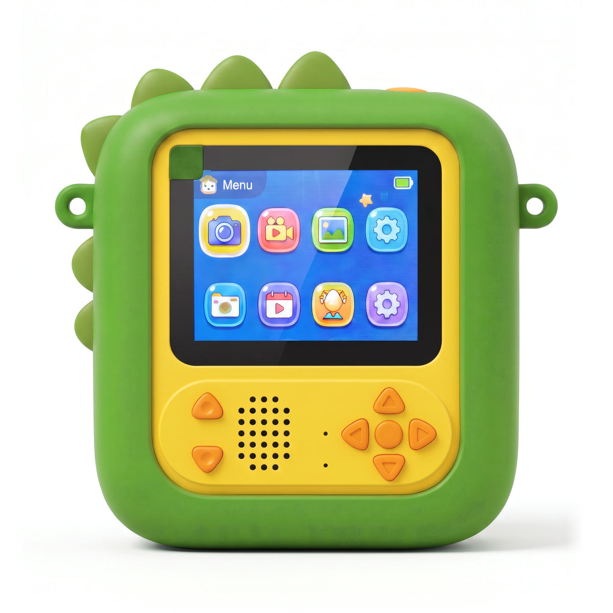 KIDSAICAM screen and controls - Green Dinosaur