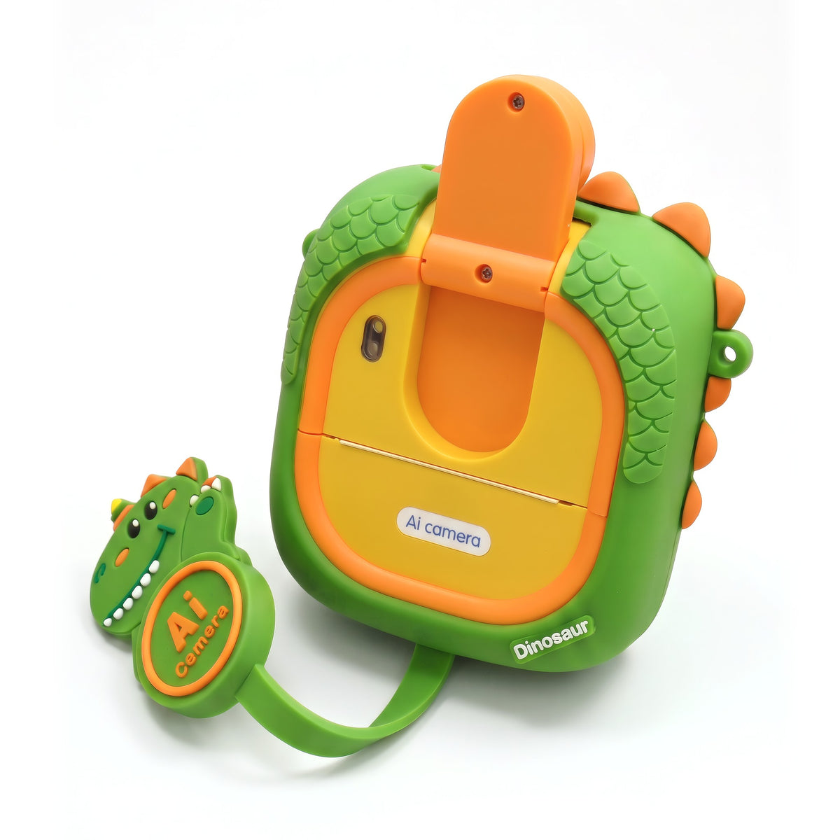 KIDSAICAM flip lens - Green Dinosaur